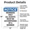 Signmission Members Only All Guests Must Be OSHA Notice Sign, Aluminum, 12in W x 18in L, 2PK OS-2PACK-NS-A-1218-V-14202 - alternate 4